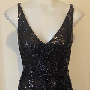 Lulus Black Sparkle Cocktail Dress